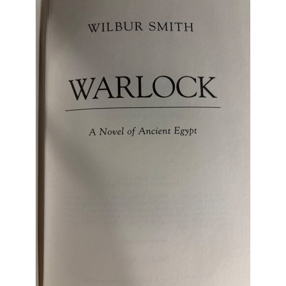 "Warlock" Hardcover Book By Wilbur Smith First U S Edition 2001 Vintage - Picture 9 of 16